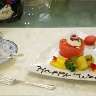 イチゴとラズベリーのムース