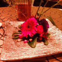 テーブルの花