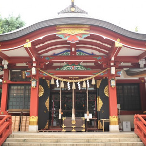 朱色が綺麗な社殿|390289さんの居木神社の写真(204961)