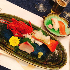 お寿司も出た。食べやすいサイズだった。|393168さんのホテルコンコルド浜松の写真(683817)