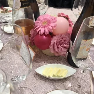 テーブルの装飾