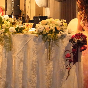 メインテーブルのお花|398484さんのホテルマイステイズ松山の写真(224614)