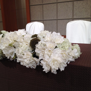 メインテーブル装花|399235さんのホテルアソシア豊橋の写真(235982)