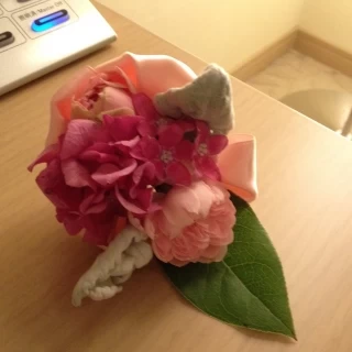 新郎用のお花です。