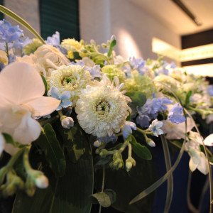 テーブル装花|400811さんのレストラン  ヴェルフォンセの写真(273337)