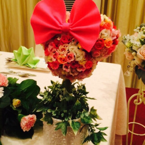 高砂、ミニー型のお花|401290さんのヴィラ・グランディス ウェディングリゾート 福井の写真(312400)