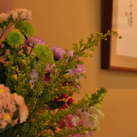 控室の装花