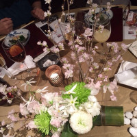 桜でテーブルコーディネート