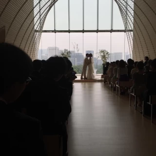 チャペル客席から。
