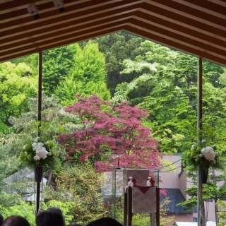 着物が映える背景でした