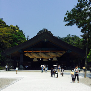 しめ縄のある建物が挙式会場（神楽殿）です|404523さんの出雲大社の写真(234594)