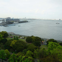 最上階の披露宴会場からの景色（山下公園）