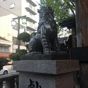 狛犬がいました|405849さんの櫛田神社(福岡県)の写真(237874)