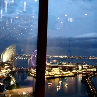 披露宴会場からの夜景