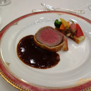 フェア試食お料理。お肉がとても美味しい