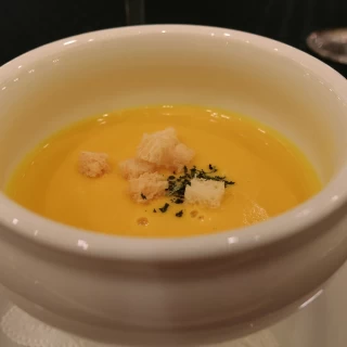 スープはコーンスープでした