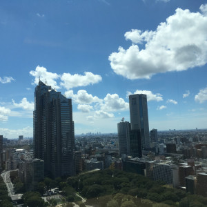 天気が良く控室からの眺望が抜群|408105さんのハイアット リージェンシー 東京の写真(707612)