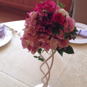 テーブル装花|408671さんのオンリーワンウエディング サンパレスの写真(266985)