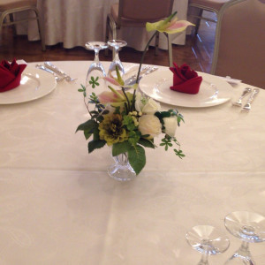 テーブル装花|408671さんのオンリーワンウエディング サンパレスの写真(266992)