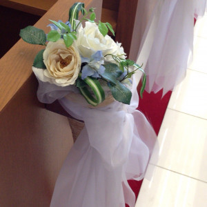 チャペル内装花|408671さんのきらら・りぞ～とホテルサンルート関空の写真(260838)