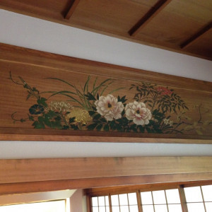 孔雀の屏風の部屋の欄間|409839さんのKAWACHIYA 川地家（かわちや）の写真(273838)