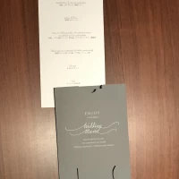 おしゃれなメニュー表