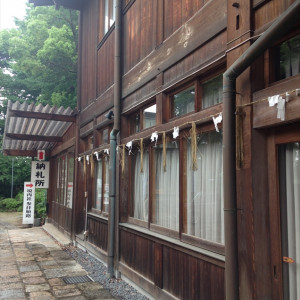 木で味のある建物が控え室|410132さんの小倉城内 八坂神社の写真(256913)