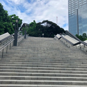 大階段をのぼると神社です。|410134さんの日枝あかさかの写真(640284)