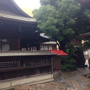 神前式の会場の本殿です|411032さんの小倉城内 八坂神社の写真(258821)