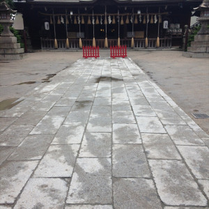 神前式の会場の正面|411032さんの小倉城内 八坂神社の写真(258825)