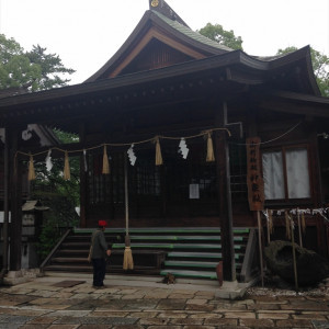 神前式の会場の儀式殿|411032さんの小倉城内 八坂神社の写真(258820)