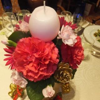 ゲストテーブル装花