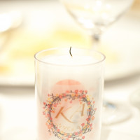candleリレーのキャンドルは、オリジナルロゴで飾りました