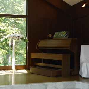 挙式時はこのオルガンなどで生演奏もしてもらえるそうです。|413100さんのHotel Matsushima Taikanso（ホテル松島大観荘）（ウエディング取扱終了）の写真(270378)