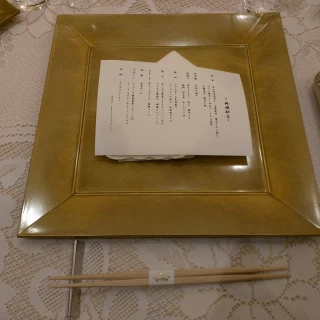 テーブルセットとメニュー