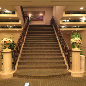 披露宴会場前　階段|416880さんのホテルJALシティ田町・東京の写真(281568)