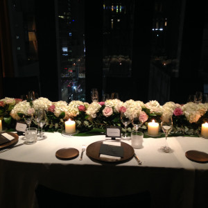 ゲストテーブル装花|417850さんのブルガリ ホテルズ&リゾーツ・東京レストランの写真(286783)