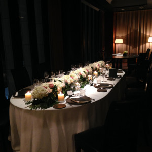 ゲストテーブル装花|417850さんのブルガリ ホテルズ&リゾーツ・東京レストランの写真(286784)