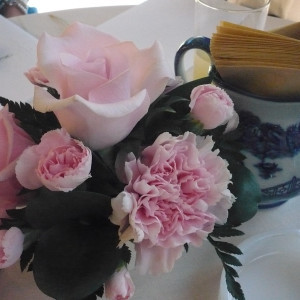 テーブルの装花|418361さんの山手ロイストン教会の写真(293627)