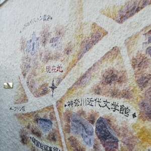 会場の壁には、山手の地図が描かれていました|418361さんの山手ロイストン教会の写真(294347)
