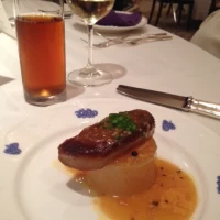 試食でいただいた、フォアグラのソテー