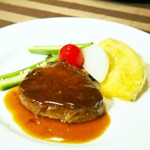 お肉料理。かぼちゃの天ぷらが非常に美味。|423633さんの菜美らの写真(309328)