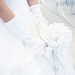 フェアのプチ花嫁体験ではドレスの試着も|423633さんの梅田スカイビル ブライダル Sanguの写真(304807)