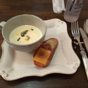 スープは美味しかったのですがパンが冷えてたのが残念|426104さんのParty Wedding（パーティーウェディング）（ウエディング取扱終了）の写真(513166)