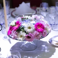 テーブルの花