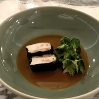 魚料理を割ったところ