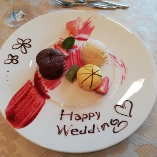 試食のデザート