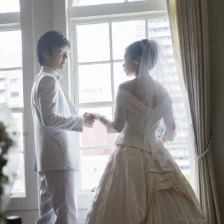 挙式前に写真を撮れます