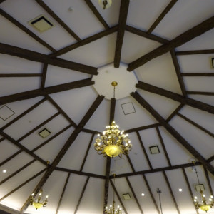 披露宴会場の8角形の天井|432153さんのCotoneau（旧ヴィラドゥインターパーク）の写真(343748)