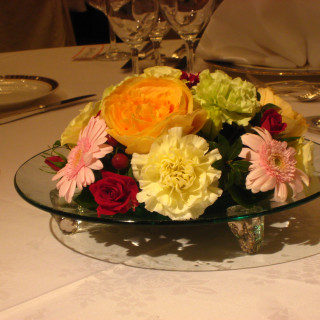 ゲストテーブル装花です